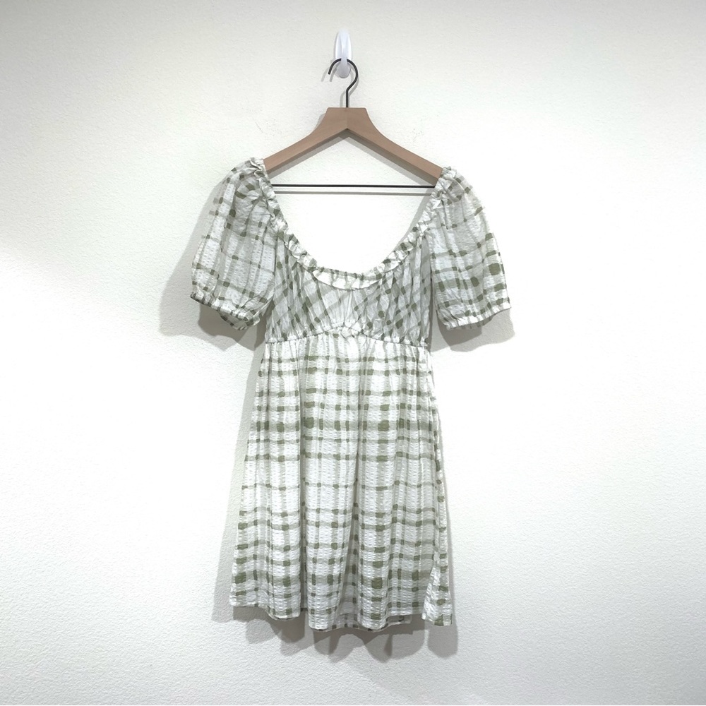 Puff Sleeve Baby Doll Dress